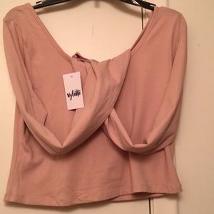 Long sleeve crop top